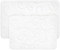 Bathroom Rug Set of 2, White view 1