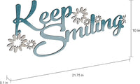 Metal Cutout - Keep Smiling Decorative Wall Sign view 6