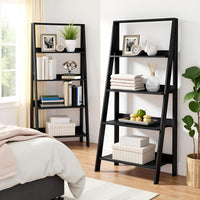 4-Tier Ladder Shelf - Set of 2 Modern Freestanding Bookcases view 5