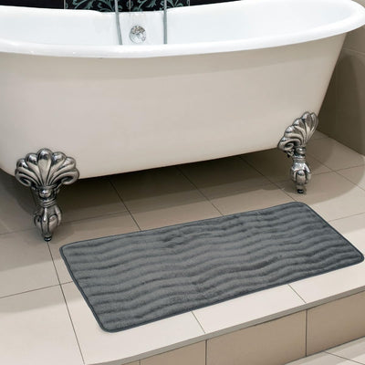Microfiber Memory Foam Bath Mat, 2' x 5' (Rectangular)