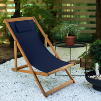 Beach Lounge Chair - Adjustable Height Reclining Sling Chair view 2
