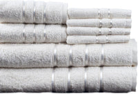 8PC Plush Bathroom Towels Set, 27.5"x57.25"x0.25" view 2