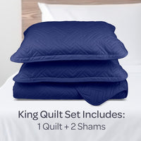 2-Piece Twin Quilt Set, Black. view 79