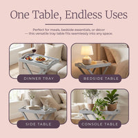 End Folding Modern Minimalist Wooden Contemporary Side Table view 12