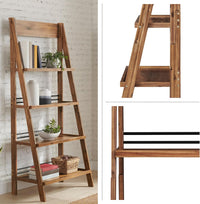 4-Tier Ladder Bookshelf, (L) 30.9" x (W) 17.9" x (H) 68" view 3