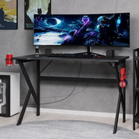 Gaming Computer Desk - Carbon Fiber Texture Finish PC Desk view 1