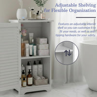 Bathroom Cabinet - Freestanding Storage Organizer for Towels, Medium view 3