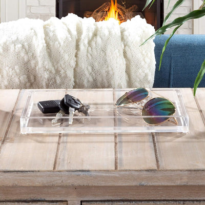 Acrylic Tray Organizer, Clear, 10.5" x 6"