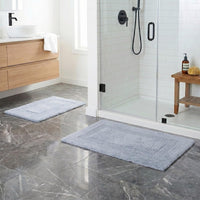 Cotton Bath Mat Set- 2 Piece 100 Percent Cotton Mats view 2
