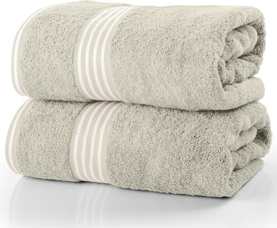 Bath Towels - 2PC 500GSM 100% Cotton Towel Set