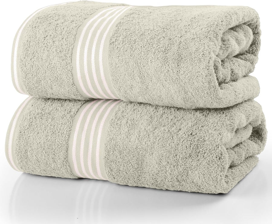 Bath Towels - 2PC 500GSM 100% Cotton Towel Set &mdash; Lavish Home