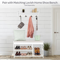 Coat Rack with Shelf and 4 Hooks view 17