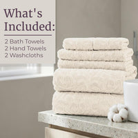 6PC Jacquard Towel Set view 17