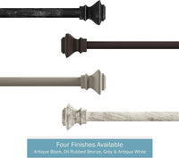 White 1-Inch Curtain Rod view 6