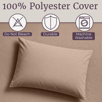 3-Piece Brushed Microfiber Twin Sheet Set, Purple view 59