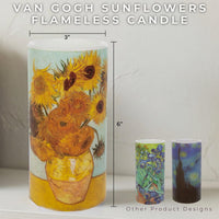 Sunflower 6-inch LED Candles, Set of 2 with Remote view 2