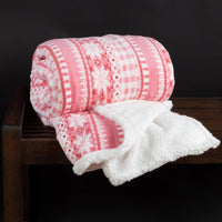 Reversible Fleece Blanket, Pink view 6