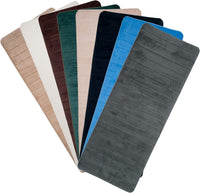 Oversized Bathroom Rug-Memory Foam Bath Mat in Green Textured view 6