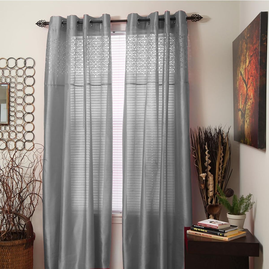 Monica Grommet Curtain Panel, Gray &mdash; Lavish Home