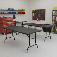Indoor/Outdoor Portable Folding Table, Black, 2.5ft view 43