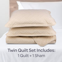 2-Piece Twin Quilt Set, Black. view 34