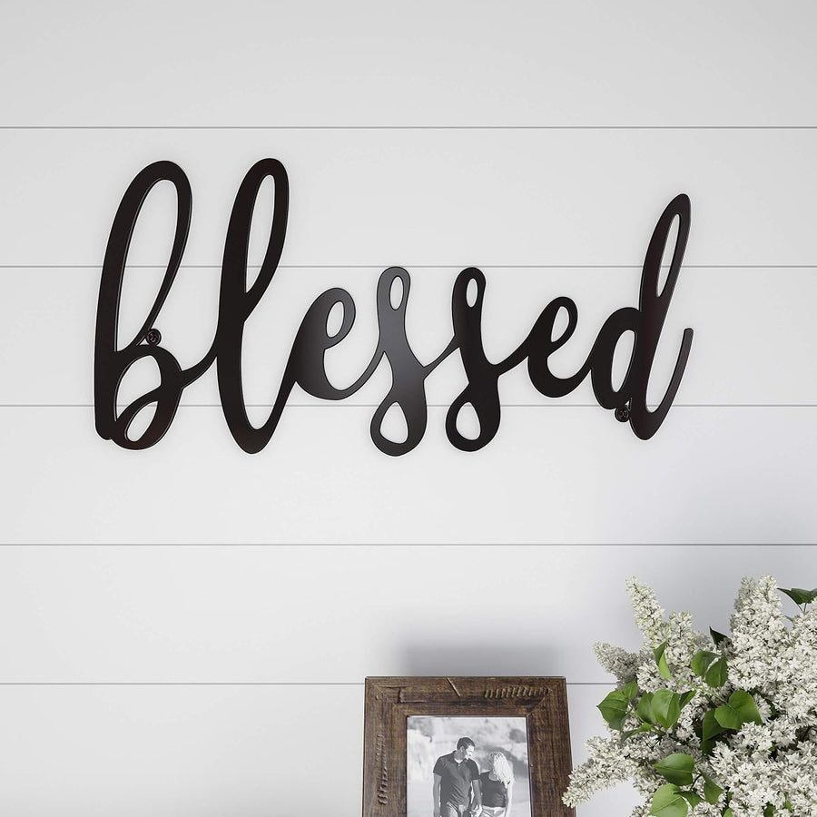 Blessed Wall Decor - Decorative 3D Metal Cutout &mdash; Lavish Home