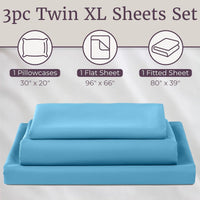 3-Piece Brushed Microfiber Sheet Set - Wrinkle, Stain view 3