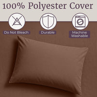 3-Piece Brushed Microfiber Twin Sheet Set, Purple view 86