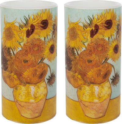 Sunflower 6-inch LED Candles, Set of 2 with Remote
