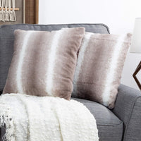 2-Pack Decorative Pillows, 17", Gray, Polyester view 1