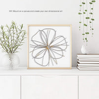 Wall Decor - Metallic Layered Wire Flower Sculpture view 2