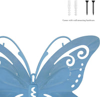 Butterfly Metal Wall Art, 3-Piece-Set view 4