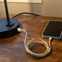 Set of 2 Table Lamps - Industrial Lamps with USB, Black - Set of 2 view 5