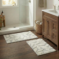 Bathroom Rug Set, Sage Green, 2-Piece-Set, 35"x22"/25"x18" view 13