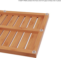 Bamboo Bath Mat-Eco-Friendly Natural Wooden Non-Slip Slatted view 4