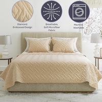 2-Piece Twin Quilt Set, Black. view 14
