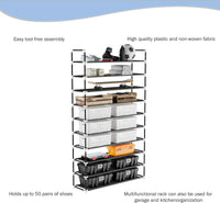 Shoe Storage Rack - 5-Tier Shoe Organizer for Closet view 9
