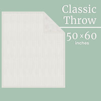 Cable Knit Throw Blanket for Couch, Sofa, or Bed view 6