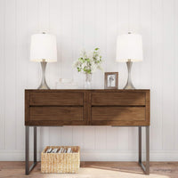 Table Lamps - Set of 2 Mid-Century Modern Lights with Metal view 2