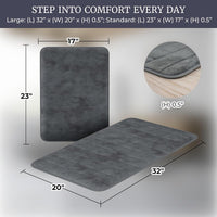 Bathroom Rug Set - 2-Piece Memory Foam Bath Mats view 3