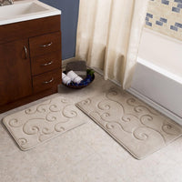 2 pc Memory Foam Bath Mat Set view 3