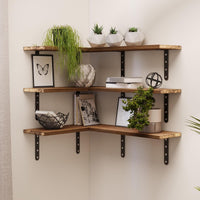 Floating Shelves - Set of 6 Shelves for Living Room, Kitchen view 18