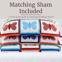 2-Piece Twin Quilt Set, Multicolor. view 5