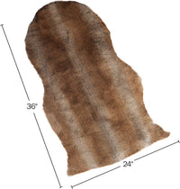 Sheepskin Throw Rug Faux Fur 2x3-Foot High Pile Soft and Plush view 3