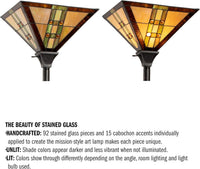 Tiffany Style Floor Lamp, 14" x 14" x 71" view 4