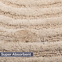 Bathroom Rugs - 2-Piece Woven 1560GSM Cotton Bath Mat Set view 5