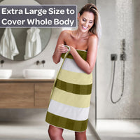 Bathroom Towels Set, Bathroom Accessories, Green, Set of 6 view 2