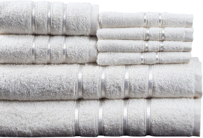 8PC Plush Bathroom Towels Set, 27.5"x57.25"x0.25"