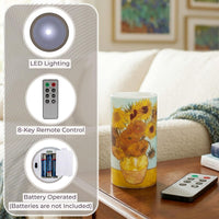 Sunflower 6-inch LED Candles, Set of 2 with Remote view 4
