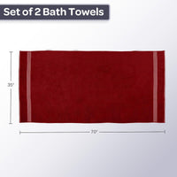 Bath Towels - 2PC 500GSM 100% Cotton Towel Set view 24